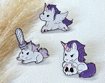 Einhorn Pin - Anstecker - Anstecknadel - Brosche - Button- Clip