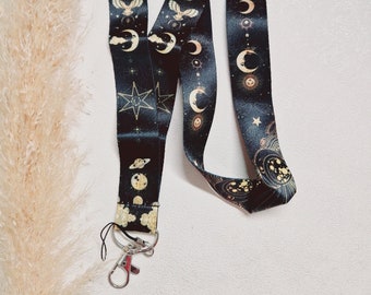 Lanyard - porte-clés - sangle pour clés soleil et lune