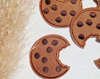 Aufnäher - Bügelbild - Patches - Stickerei Keks Applikation