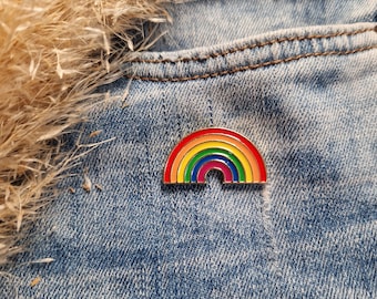 Neuer Pin Regenbogen - Anstecker - Pin - Anstecknadel - Brosche - Button- Clip