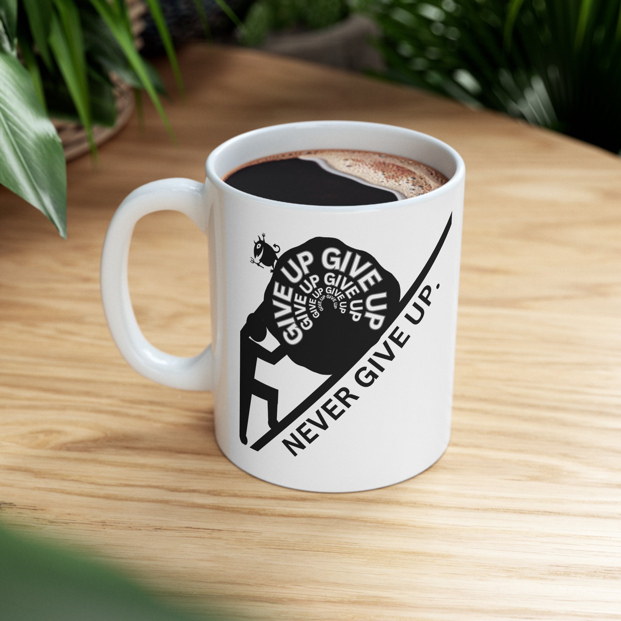 CAMPING MUGS - NEVER GIVE UP. SHOP