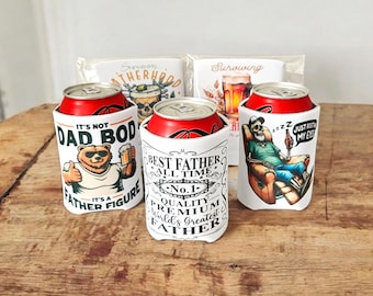 Father's Day can cooler- Father's Day beer cooler- Father's Day can koozie- Beer koozie- beer cooler- can sleeve