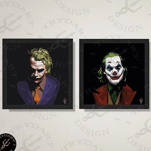 The Clown -  Quadretto 3D Papaercut, Doppia versione, Quadro Decorativo, Quadro Fanbase