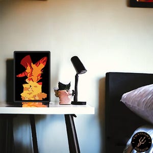 Hell Ducks- Quadretto Papercut, Quadro decorativo, Quadro fanbase