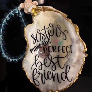 Oyster Shell Ornament, Wine Tag, Ring Dish