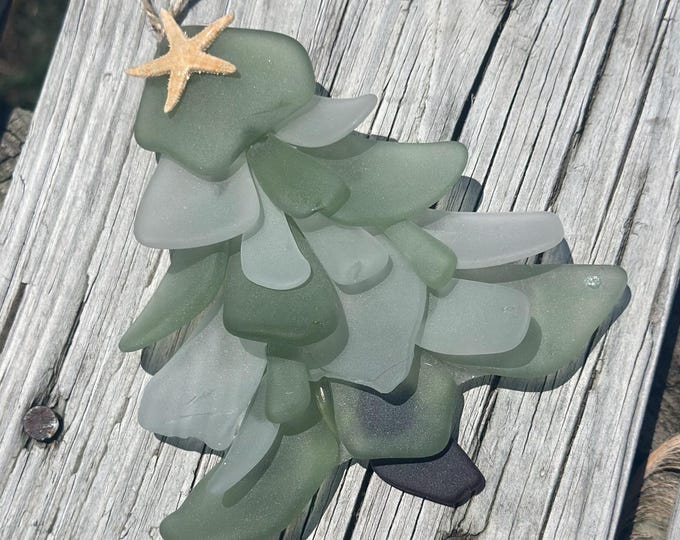 Sea Glass Tree Ornament