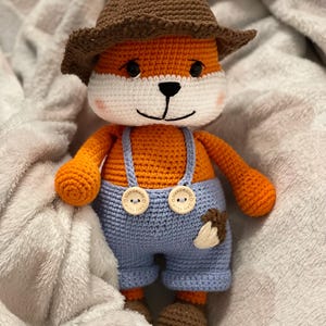 Crochet Squirrel Plushie, Handmade Amigurumi Baby Toy