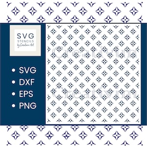 Stencil Seamless Pattern digital SVG DXF PNG files for Silhouette Cricut Cameo laser cnc cut files instant download, commerce use