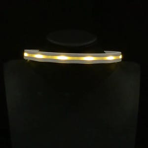 Animated Glow Choker | Light up LED wearable necklace accessory for EDM festivals or raves: burning man, electric forest, etc