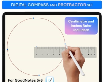 Goodnotes Compass and Protractor (Centimetre/Inches) + Circuit Diagram Symbols