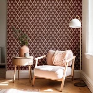 Rust Boho Spruce Wallpaper, Peel & Stick imagem 6