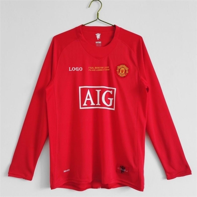 Manchester United No. 7 Ronaldo Champions League Final Jersey - Etsy UK