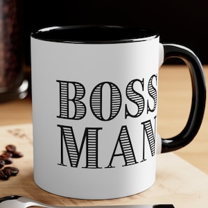 Boss Man Mug, Boss Coffee Cup, Boss Gift, Coworker Gift, Coworker Mug, Christmas Gift