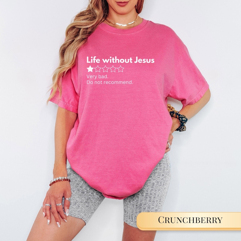 Funny Christian Shirt Jesus Tshirt for Christian Gift Funny Tee for Faith Based Women Gift for Trendy Faith Inspired Apparel Shirt Idea Crunchberry
