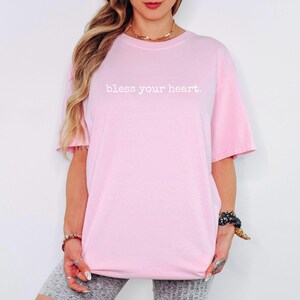 Funny Southern Shirt Bless Your Heart Tshirt for Women Gift for Mom Birthday Gifts from Daughter to Mother T Shirt Cowgirl Tee Country Girl Blossom