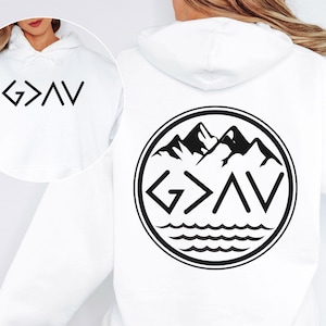 God is Greater Than the Highs and Lows Sweatshirt for Women Christian Hoodie Bible Verse Shirt Jesus Lover Gifts for Her Faith Based Apparel