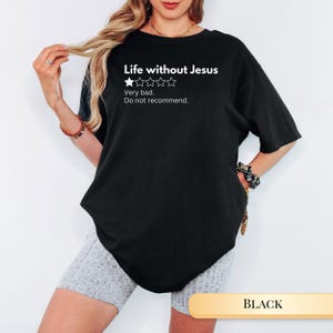 Funny Christian Shirt Jesus Tshirt for Christian Gift Funny Tee for Faith Based Women Gift for Trendy Faith Inspired Apparel Shirt Idea Black