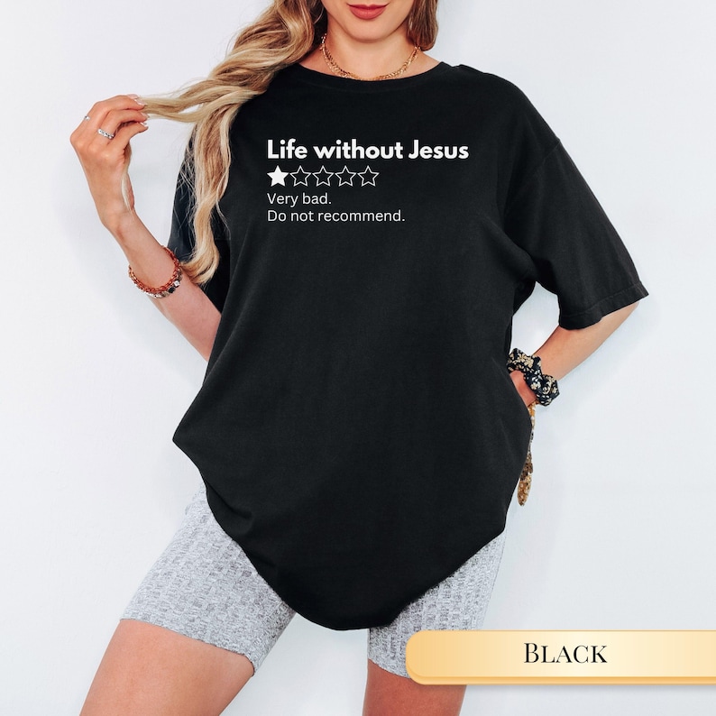 Funny Christian Shirt Jesus Tshirt for Christian Gift Funny Tee for Faith Based Women Gift for Trendy Faith Inspired Apparel Shirt Idea Black