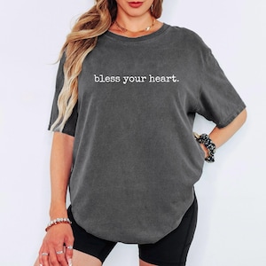 Funny Southern Shirt Bless Your Heart Tshirt for Women Gift for Mom Birthday Gifts from Daughter to Mother T Shirt Cowgirl Tee Country Girl Pepper