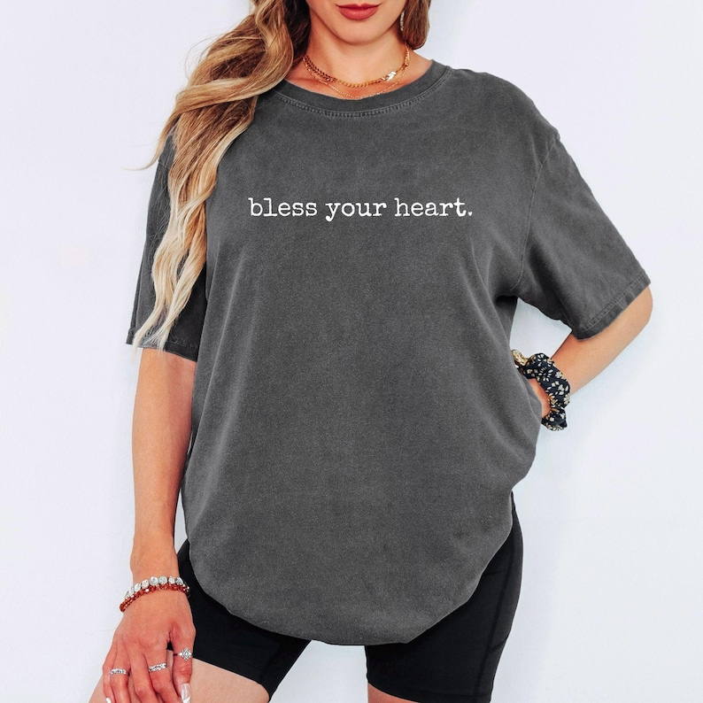 Funny Southern Shirt Bless Your Heart Tshirt for Women Gift for Mom Birthday Gifts from Daughter to Mother T Shirt Cowgirl Tee Country Girl Pepper