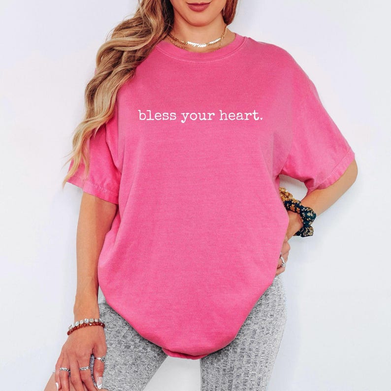 Funny Southern Shirt Bless Your Heart Tshirt for Women Gift for Mom Birthday Gifts from Daughter to Mother T Shirt Cowgirl Tee Country Girl Crunchberry