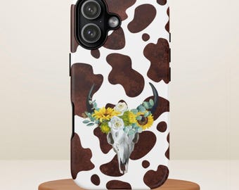 Cow Print Phone Case for iPhone Cover Cowgirl Western Phone Case for Her  Women Phone Accessories Cowgirl Gift Ideas for Mom Girlfriend