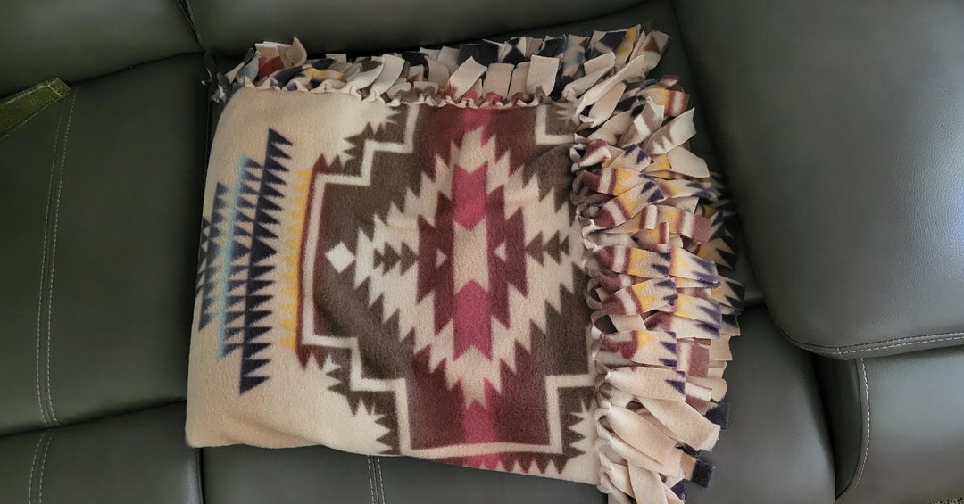 Handmade Queen Size Tie Blanket Etsy