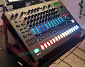 Modular Synth Stand – Wooden Desktop Stand for Synthesizer, Eurorack, MIDI Controller, Studio Gear, Instrument or Keyboard Setup