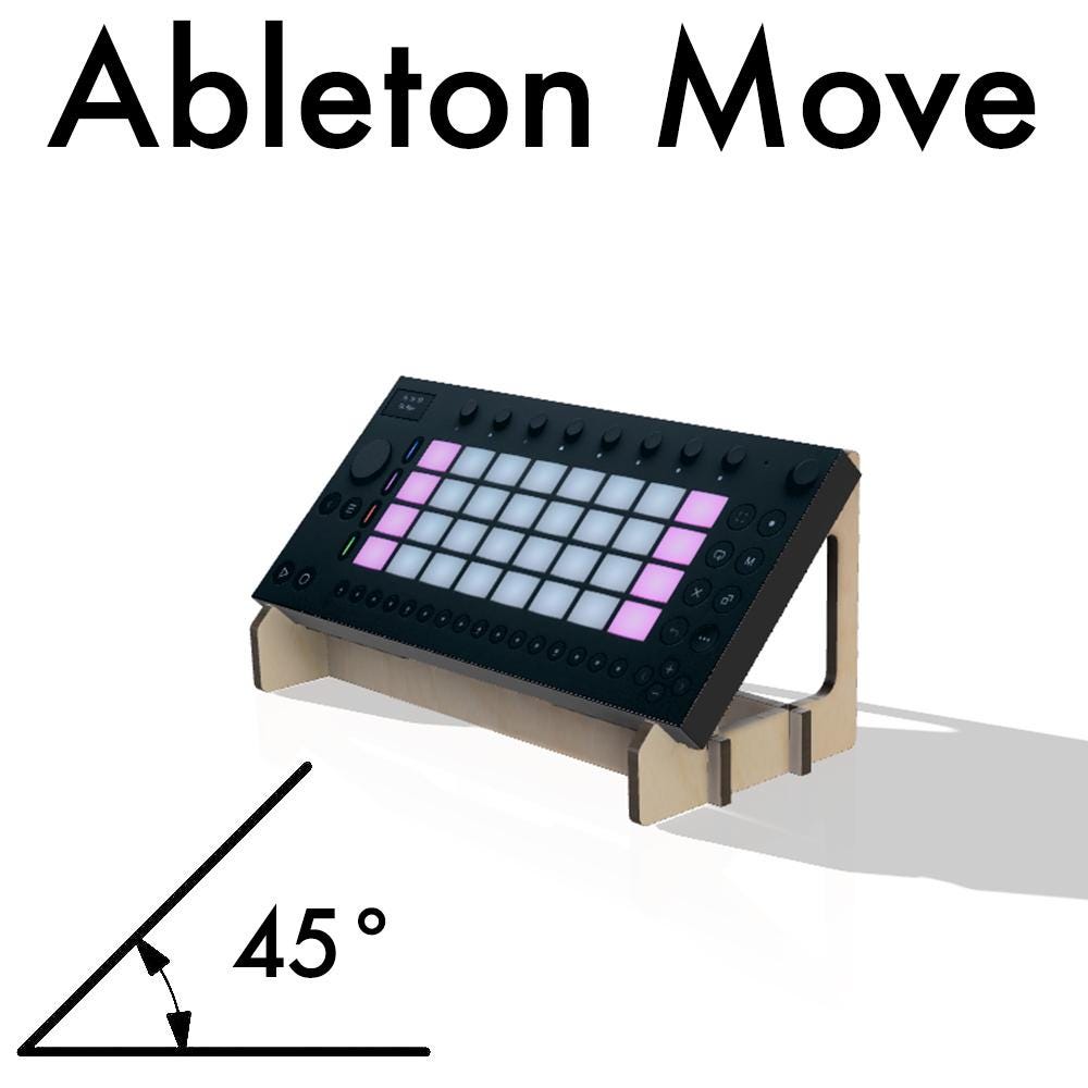 Personalized Ableton Move Synth Stand: MIDI Controller Rack for