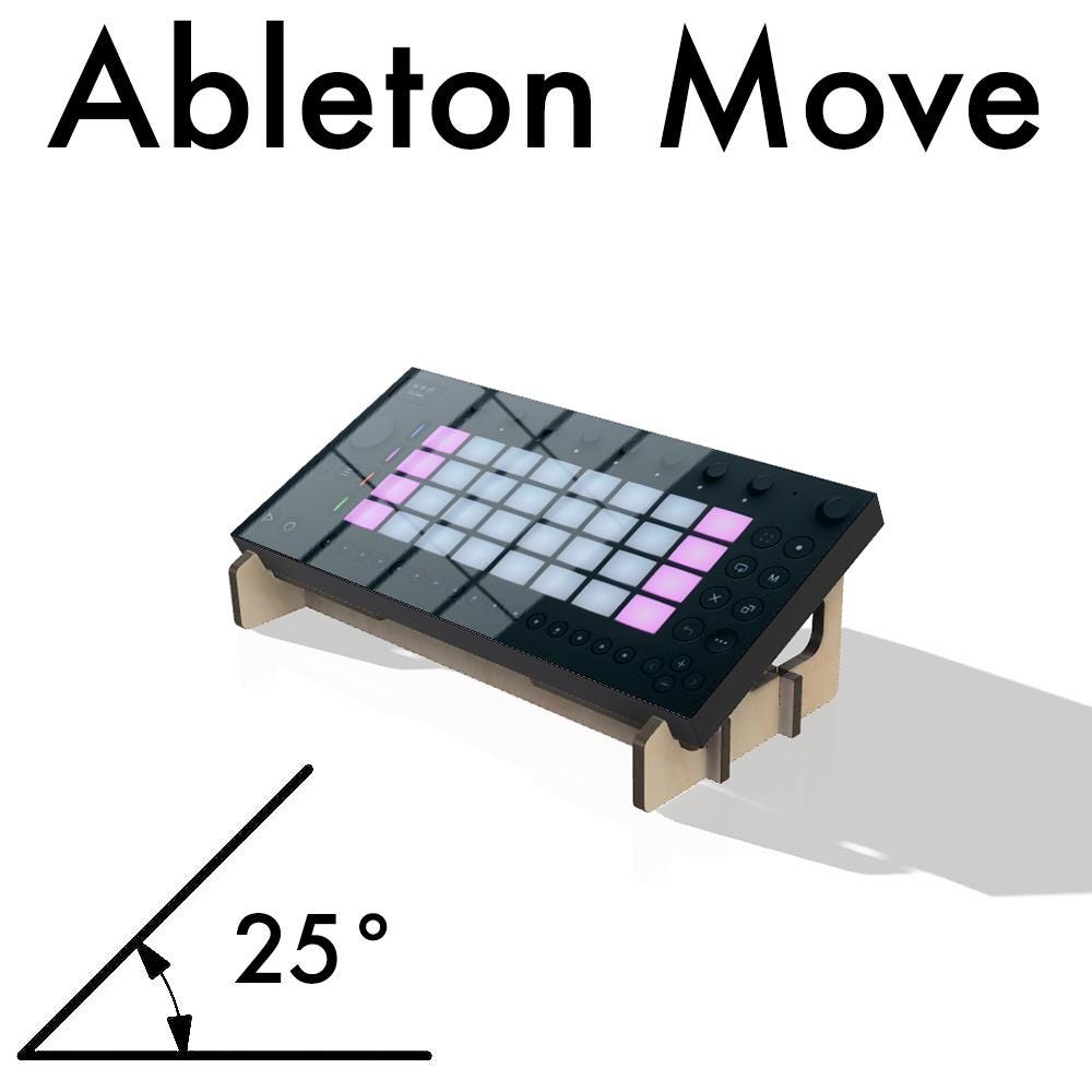 パーソナライズされたAbleton Moveシンセスタンド：音楽制作スタジオ