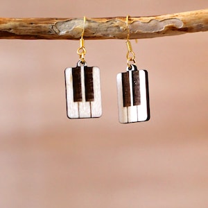 Elegant Piano Teacher gift Music Note Earrings - Handcrafted Music Themed Jewelry, Perfect Instrument Gift for Music Lovers