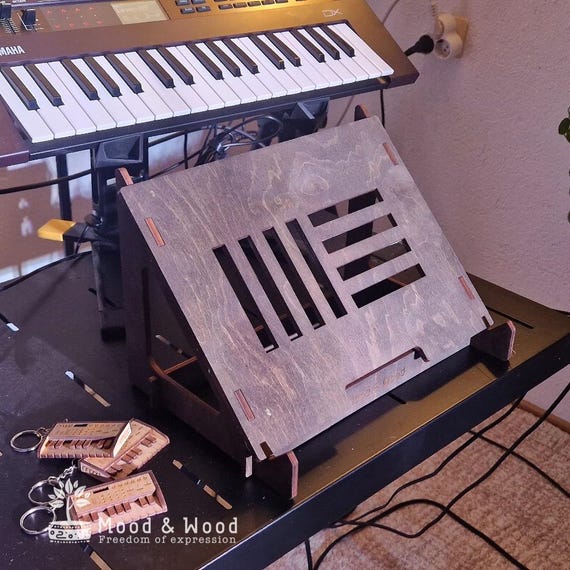 Ableton Push Stand – Wooden MIDI Controller Stand for Studio Desk