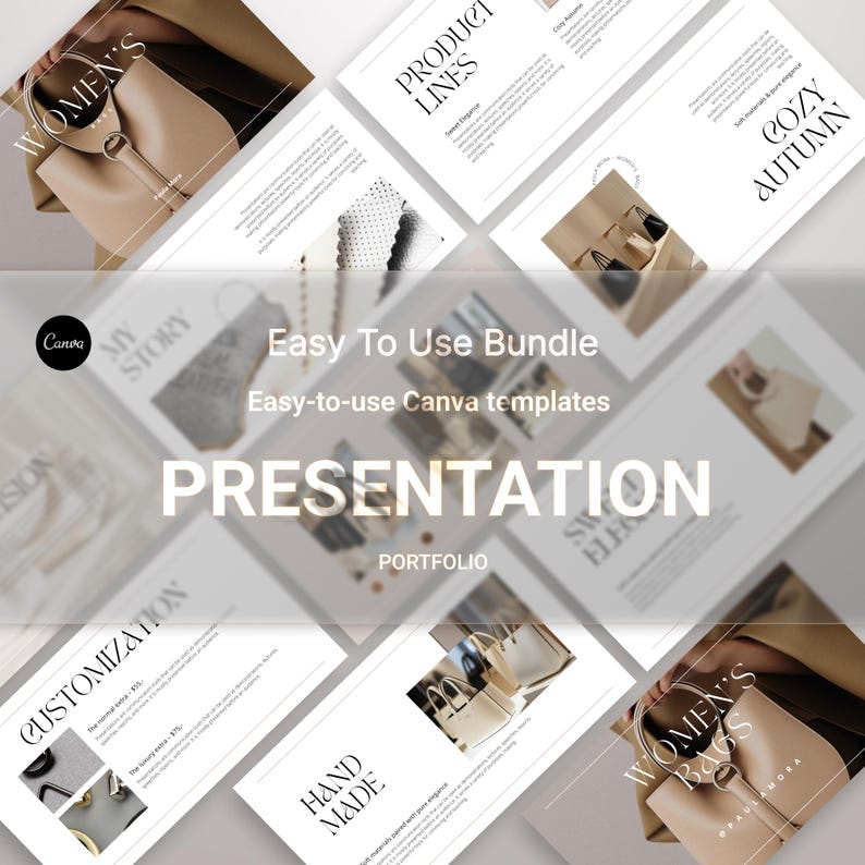 Minimalist Canva Presentation Template. Small Business Portfolio ...