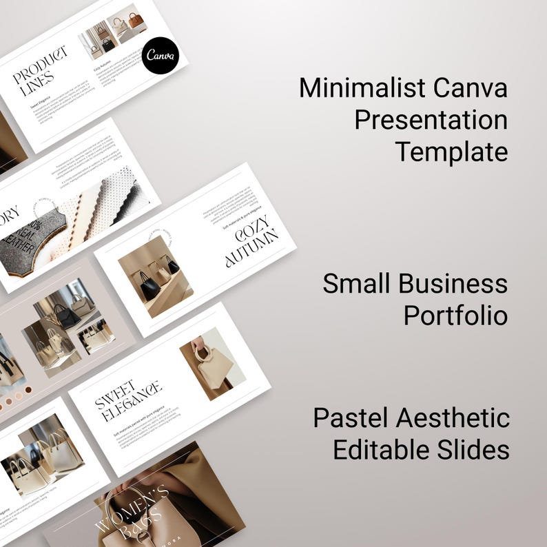Minimalist Canva Presentation Template. Small Business Portfolio ...
