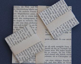Origami,  Papier zum Falten, alte Buchseiten, originales altes Papier, Vintage
