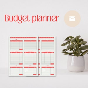 Budget planner , Financial control, Money planner,Printable sheets, Editable template, Financial tracking,