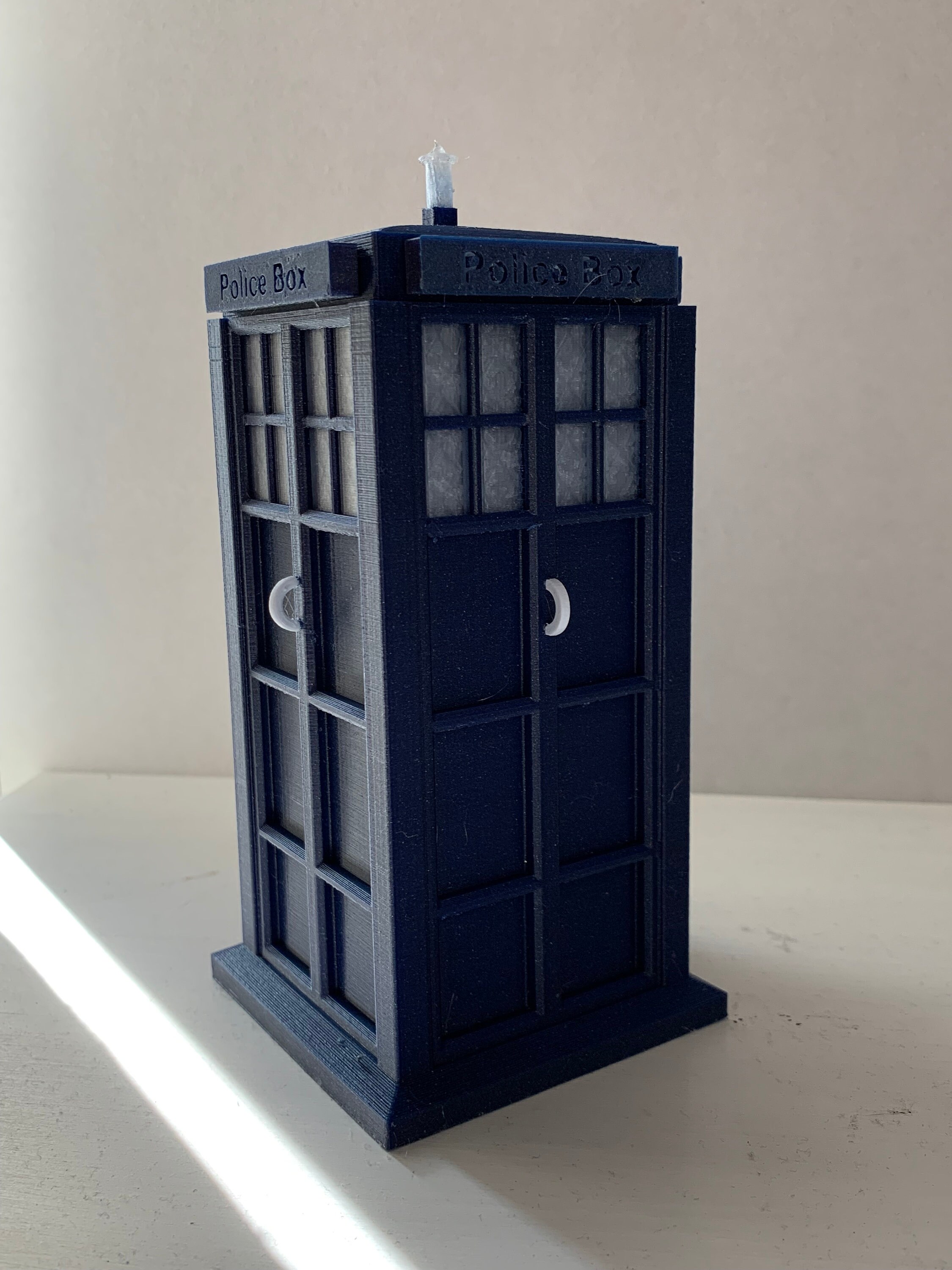 3D Printed TARDIS Police Box Model – 6.5 Inch Doctor Who Inspired ...