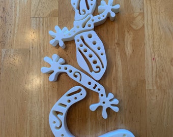 3D Printed Gecko Figurine – Handmade Reptile Decor, Unique Wall Art Sculpture, Reptile Lover Gift