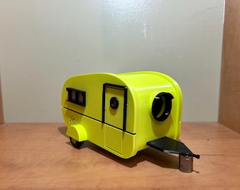 3Dプリント製キャンピングカー型バードハウス – レトロなRVバードハウス、屋外ガーデン装飾、ユニークなキャンプギフト
