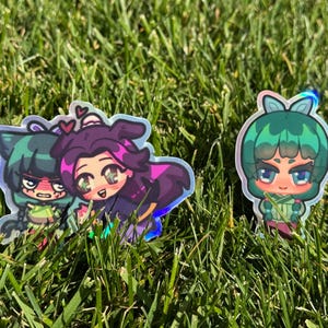 The Apothecary Diary Stickers, maomao sticker, Jinshi sticker, anime, manga, kawaii, premium vinyl dishwasher safe sticker