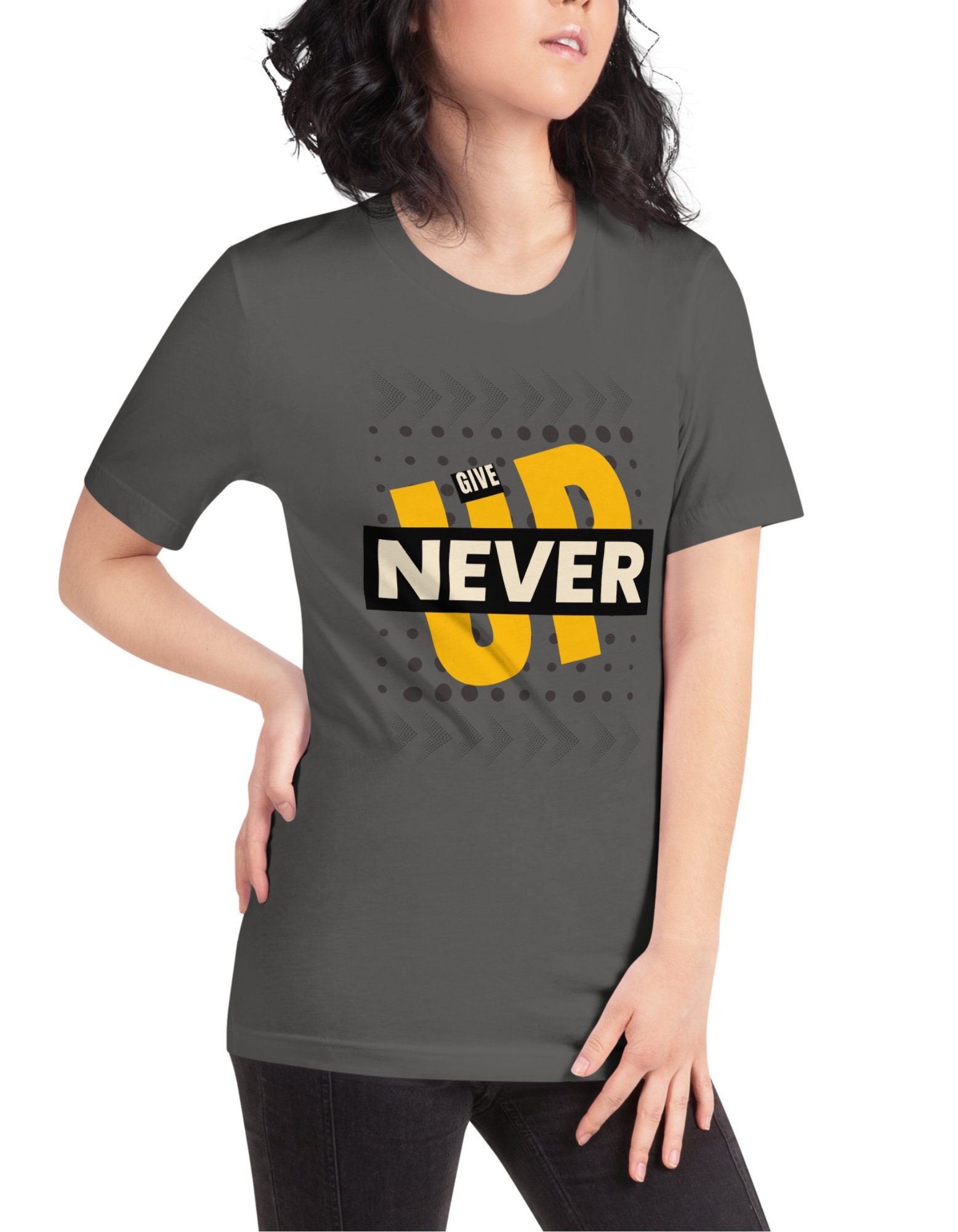 Never Give up T Shirt Inspirational Graphic T Shirt Motivational T ...