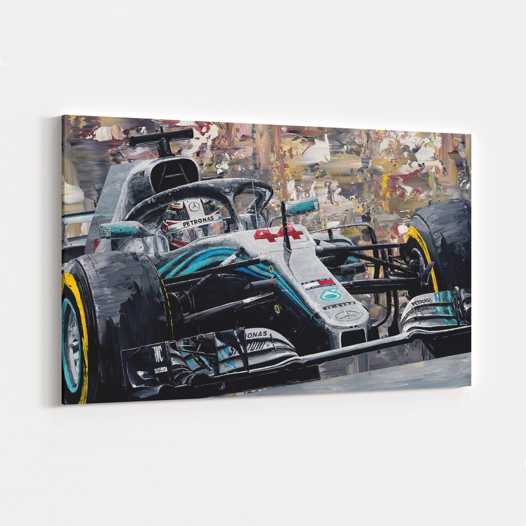 Formula 1 Racing Sports Cars Poster Mercedes F1 Team Lewis Etsy