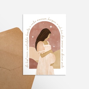 Schwangerschaft Karte A6 | Postkarte | Karte | Schwangerschaft | Liebe im Bauch | Baby | Geschenk