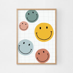Smiley Poster A4 & A3 | Kinderposter | Poster | Kinderzimmer | Smile | Happy | Wandposter | Kinderdecor | Kinder | Geschenk