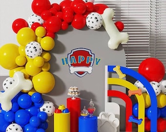 Paw Patrol Inspired Balloon Garland. 137 Pcs Arch Decoration