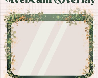 Superposición de cámara web Magical Forest Green: Superposición acogedora para transmisión de Twitch