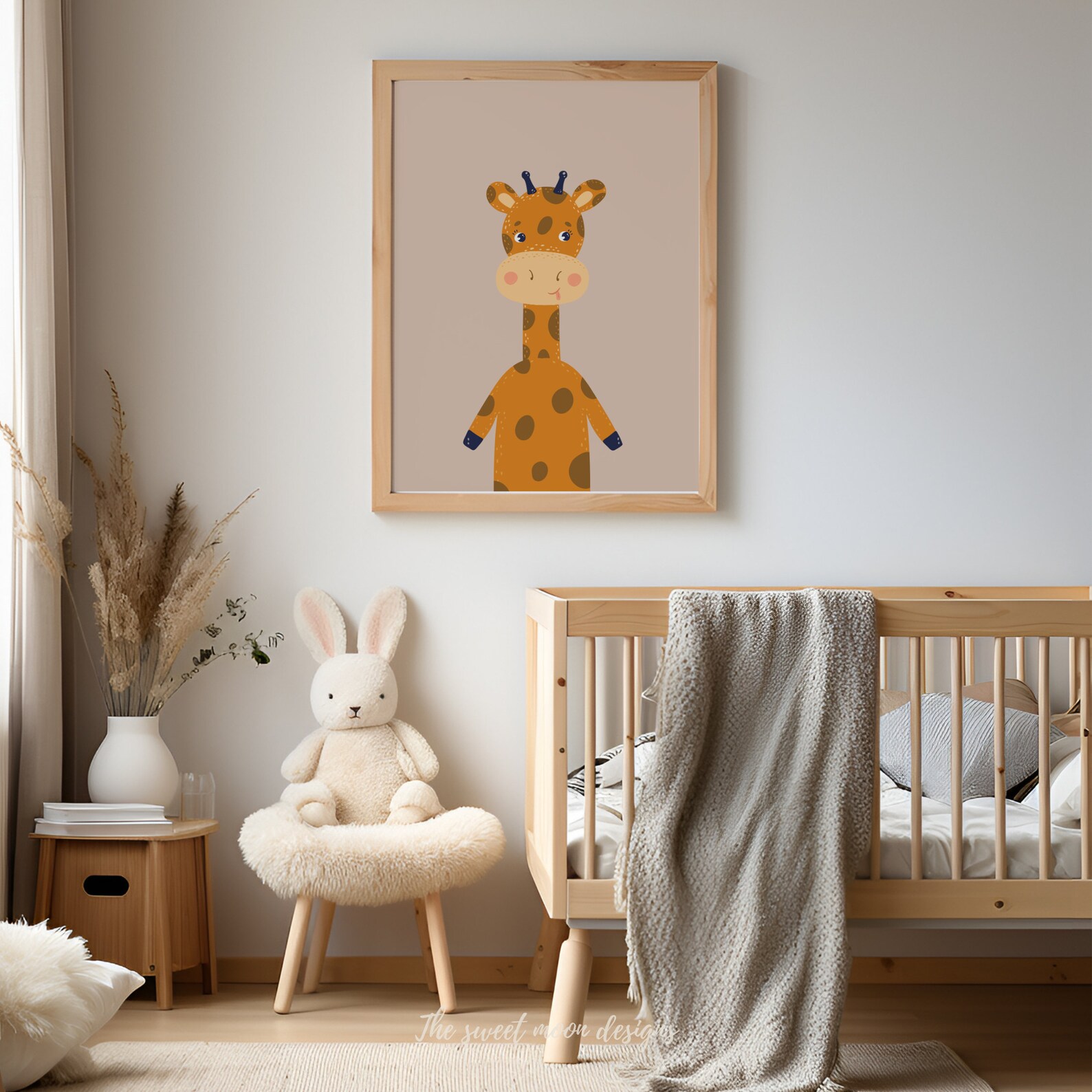 Cute Giraffe Animal Prints for Kids Room - Nursery Decor With Cute ...