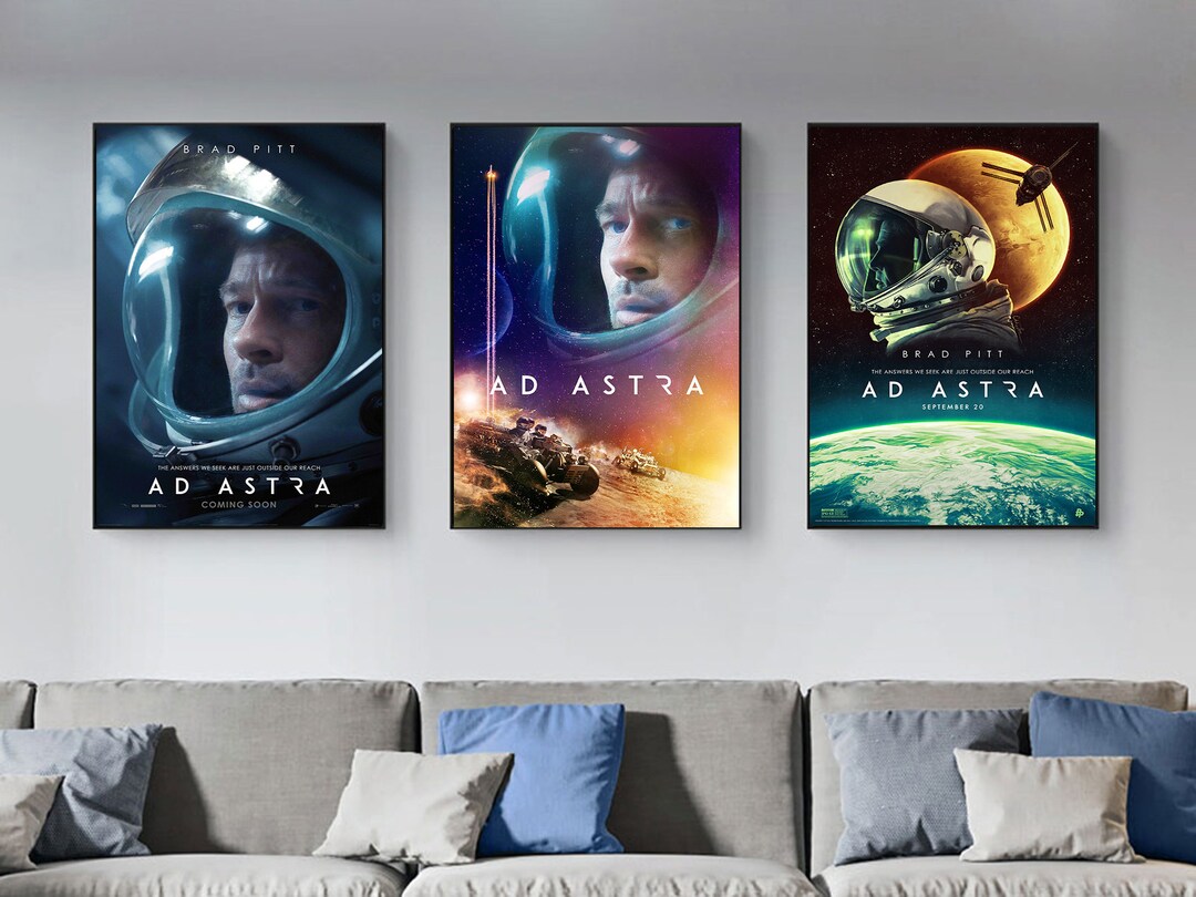 Ad Astra Movie Poster High Quality Decorative Canvas Prints Bedroom ...