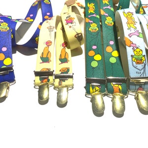 Children's suspenders 3 clip Y shape Bambini straps image 1