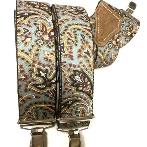Elegant suspenders available in 4 clip H form or 3 clip Y form